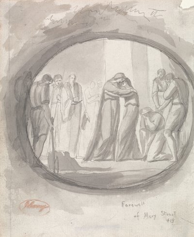 A despedida de Maria Estuardo de George Romney
