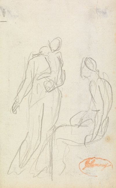 Figura Composição Estudo 2 de George Romney