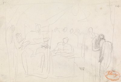 Estudo de Composição da Figura 35 de George Romney