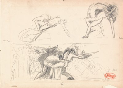 Estudo de composição figurativa; Inferno de George Romney