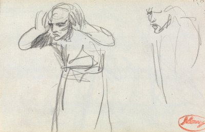 Figura com as mãos nos ouvidos de George Romney