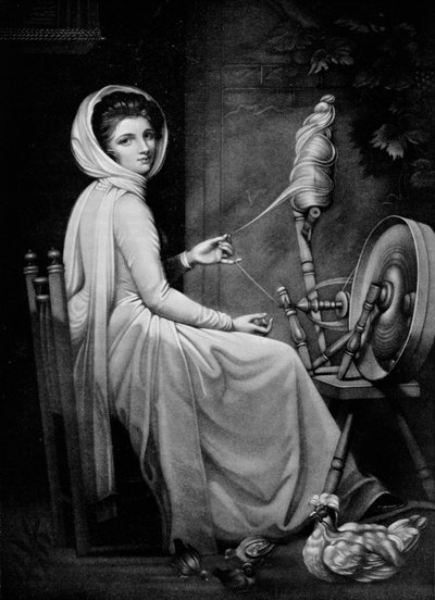 Lady Hamilton como a Spinstress, c1782, 1912 de George Romney