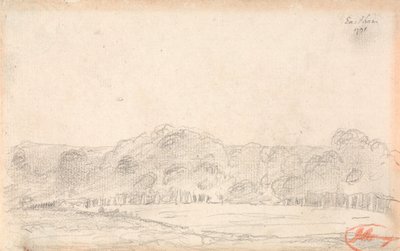 Paisagem, possivelmente de Eartham de George Romney