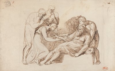 Lear despertado por Cordélia de George Romney