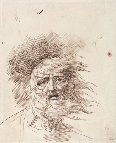 "Lear in the Storm", Rei Lear, Ato III, Cena II de George Romney