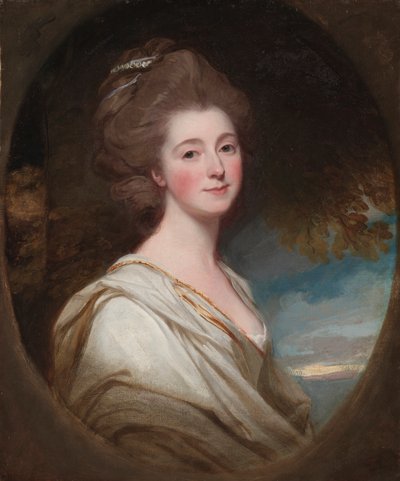 Retrato de Jane Hoskyns, c. 1778-1780 (óleo sobre tela) de George Romney