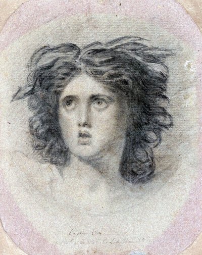 Retrato de Lady Emma Hamilton (nee Hart) de George Romney