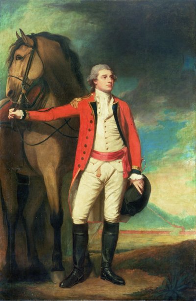 Retrato do major-general James Hartley, em uniforme do capitão do exército de Bombaim de George Romney