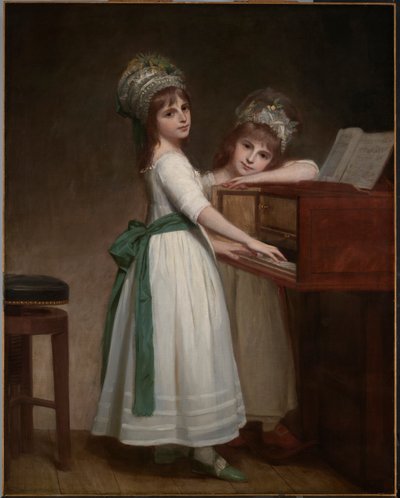 Retrato de Maria e Catherine, as filhas de Edward Thurlow, 1º Barão Thurlow de George Romney