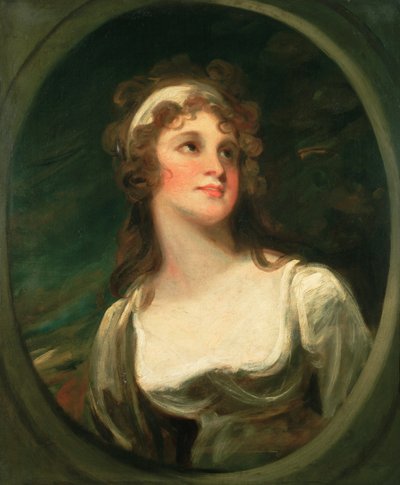 Retrato da Sra. Ann Pitt, c1788 de George Romney