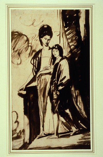 Retrato de uma mãe e seu filho (provavelmente Jane, duquesa de Gordon, e seu filho George, primeiro marquês de Huntley) de George Romney