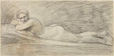 Nu feminino reclinado de George Romney