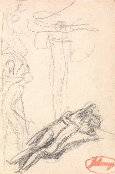 Satanás surpreendido com a orelha de Eva de George Romney