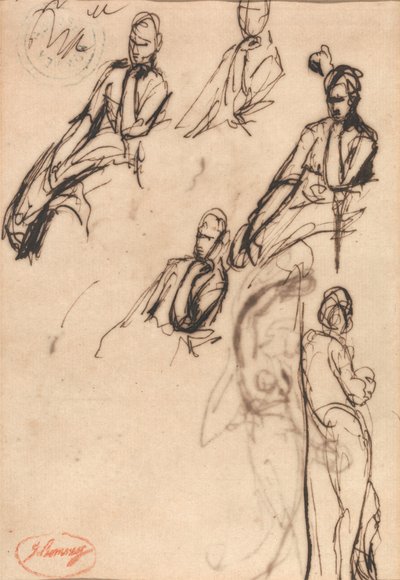 Figuras sentadas e em pé de George Romney