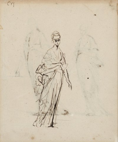 Figura feminina única de George Romney