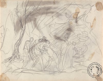 Esboço para Canidia e os Jovens de George Romney