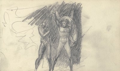 Desenho de caderno de esboços de George Romney