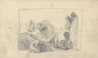Desenho de caderno de esboços de George Romney