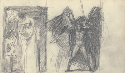 Desenho de caderno de esboços de George Romney