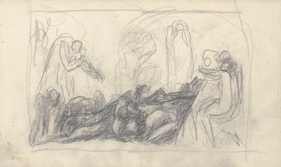 Desenho de caderno de esboços de George Romney
