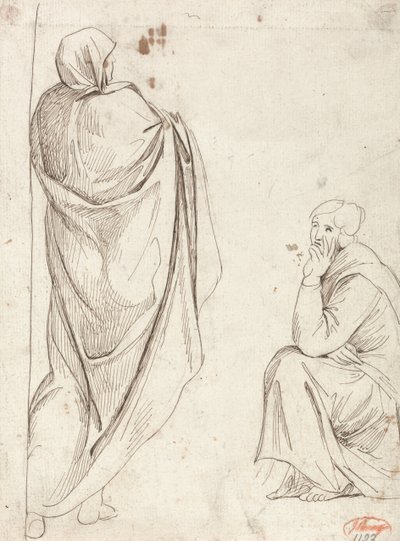 Figura em pé e figura sentada de George Romney