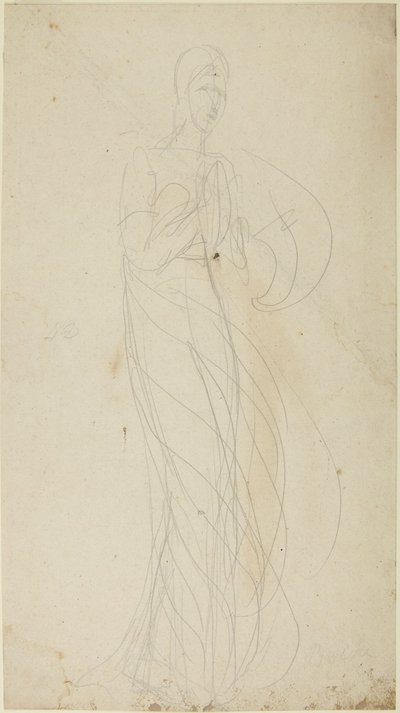 Figura feminina em pé de George Romney