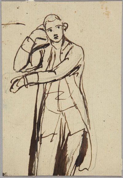 Figura masculina em pé, em três quartos de George Romney