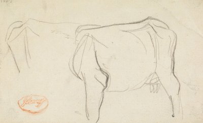 Estudo de uma vaca de George Romney