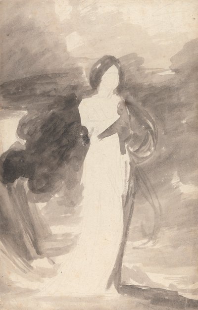 Estudo de uma senhora de pé de George Romney