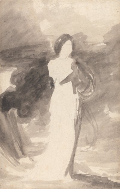 Estudo de uma senhora de pé de George Romney