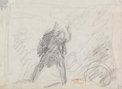 Estudo de uma figura de pé de George Romney