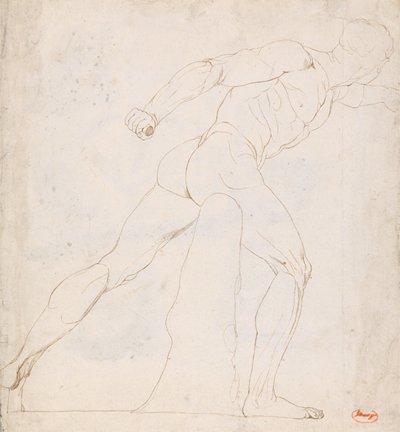 Estudo do Gladiador Borghese de George Romney