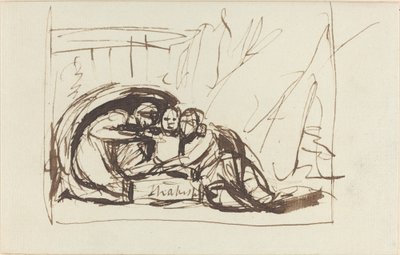 O menino Shakespeare nutrido por comédia e tragédia de George Romney