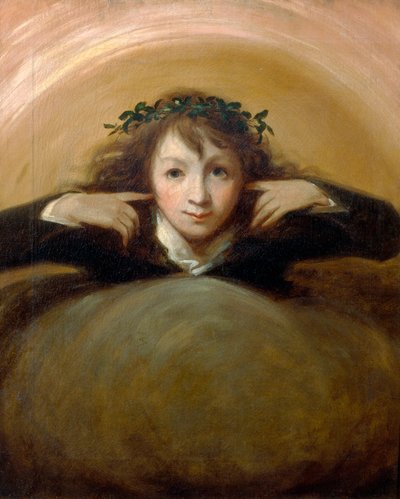 Thomas Alphonso Hayley no papel de "Puck". de George Romney