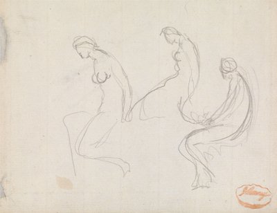 Três Estudos de uma Mulher Sentada de George Romney