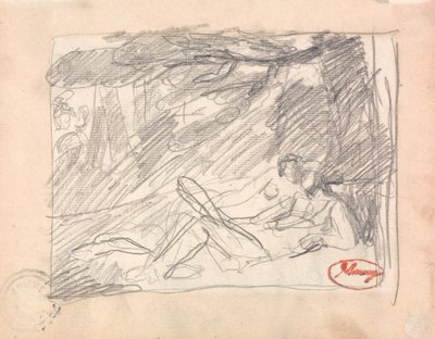 Dois amantes numa paisagem de George Romney