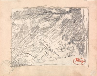 Dois amantes numa paisagem de George Romney