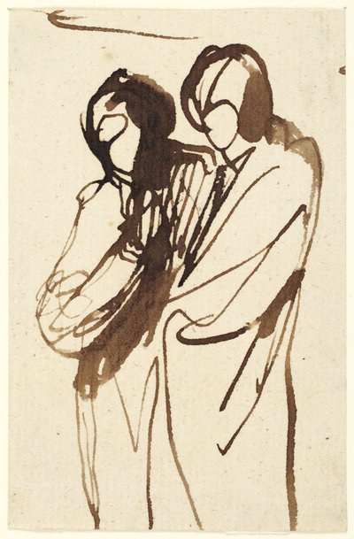 Duas figuras em pé de George Romney