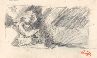 Estudo de uma figura desconhecida de George Romney