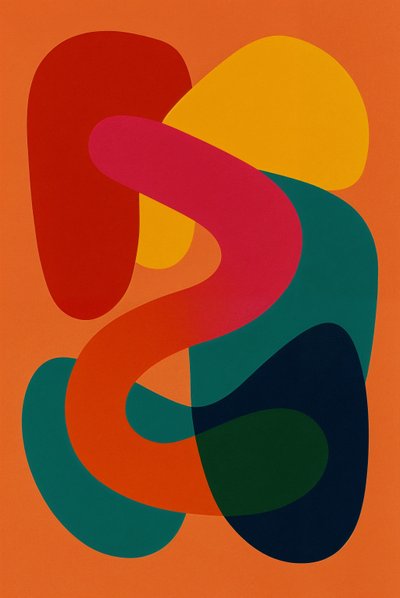 Equilíbrio no caos, 2025 (acrílico sobre tela) de George Rosaly