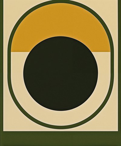 Black Sun Reversal, 2025 (acrílico sobre tela) de George Rosaly