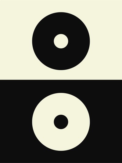 Yin e Yang boémios, século XXI (ilustração) de George Rosaly
