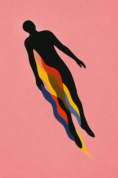 Breaking Through, 2025 (acrílico sobre tela) de George Rosaly