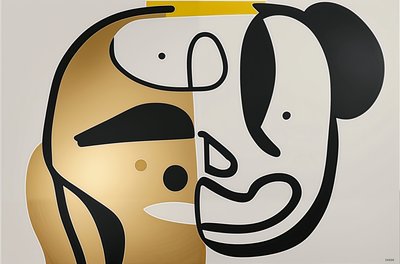 Harmonia em movimento, 2024 (acrílico sobre tela) de George Rosaly