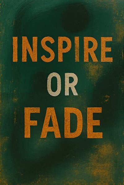 INSPIRE OR FADE, 2025 (acrílico sobre tela) de George Rosaly
