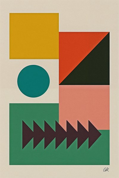 Power Structure, 2025 (acrílico sobre tela) de George Rosaly