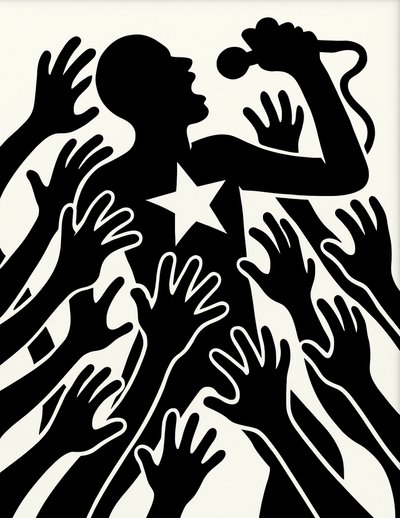 Rise Against the Pull, 2025 (acrílico sobre tela) de George Rosaly