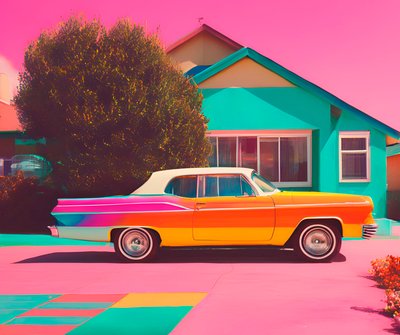 Technicolor Dreams, século XXI (pintura) de George Rosaly