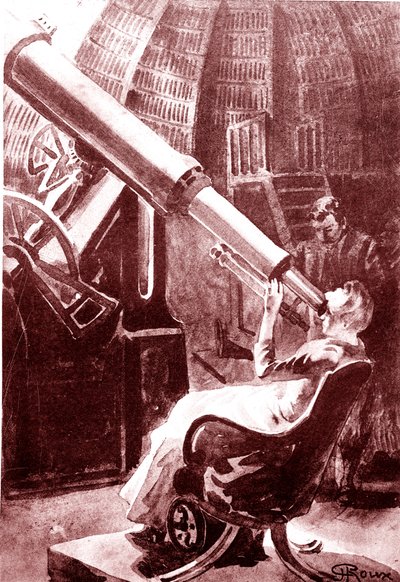 O eclipse do sol pela terra. 1888 (gravura) de George Roux