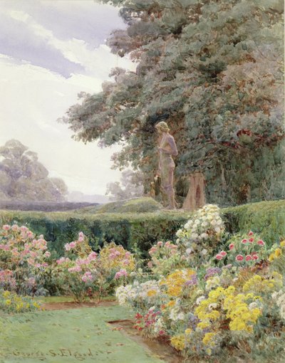 Um canto do jardim (wc) de George Samuel Elgood
